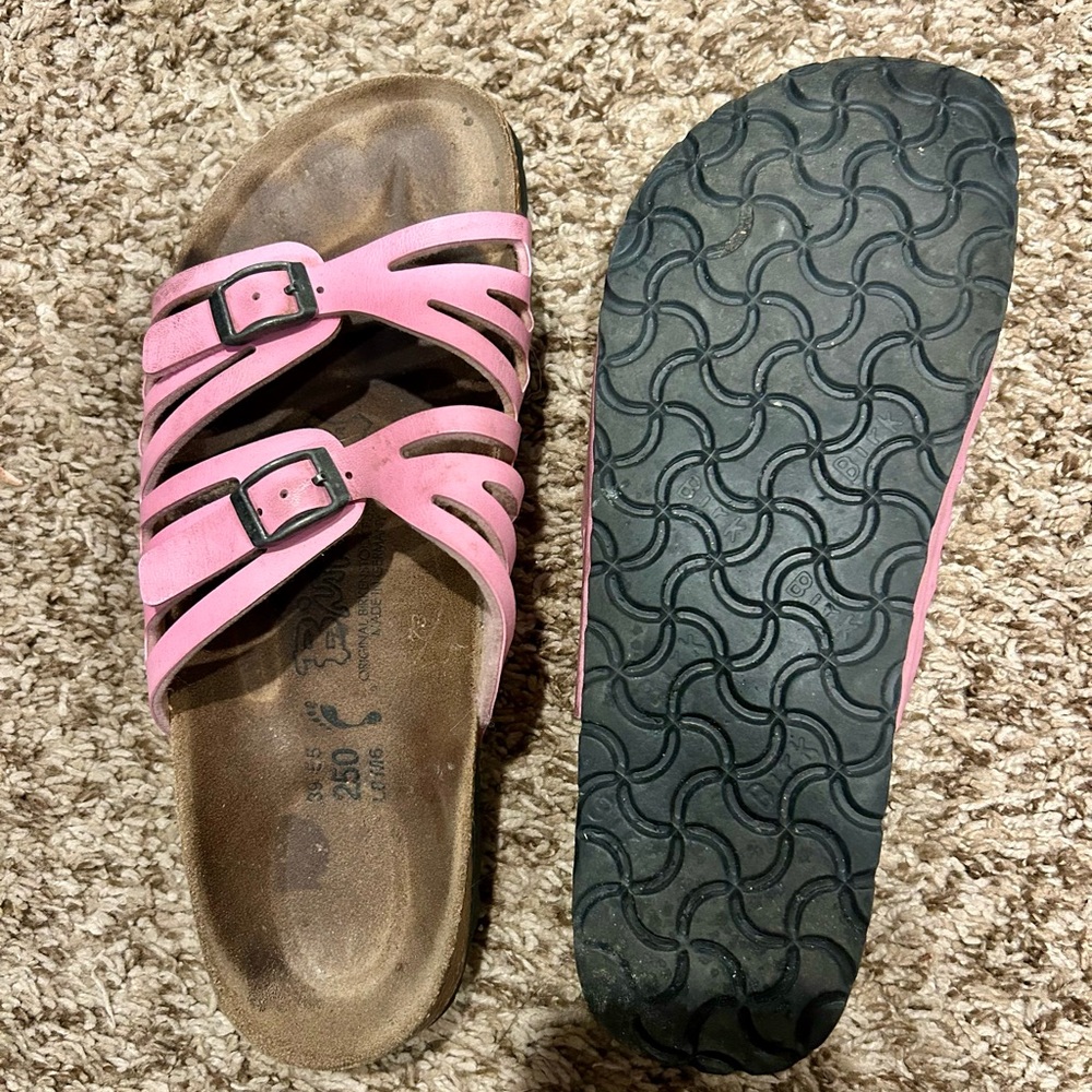 Birkenstock Pink Sandals with Adjustable Straps